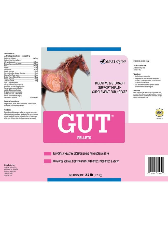 SmartEquine Gut™ Pellets | Healthy Gut Probiotics for Horses | Equine Prebiotic & Probiotic | Horse Stomach Supplement | 2.7 lb - Image 2